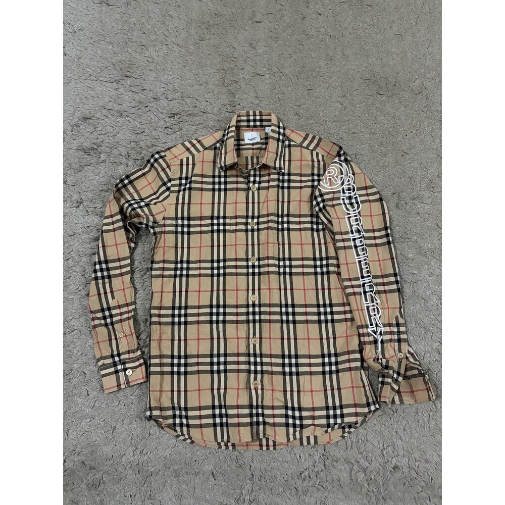 Burberry Brit Women's Brown Nova Check Shirt Size Small
